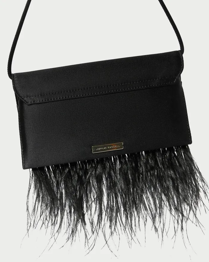 Women Shoulder Bags Loeffler Randall Charlee Black Satin Shoulder Bag Women Shoulder Bags Loeffler Randall Charlee Black Satin Shoulder Bag