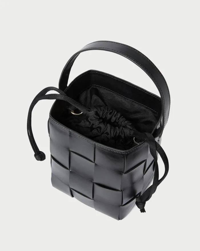 Women Shoulder Bags Loeffler Randall Laith Black Woven Bucket Bag Women Shoulder Bags Loeffler Randall Laith Black Woven Bucket Bag