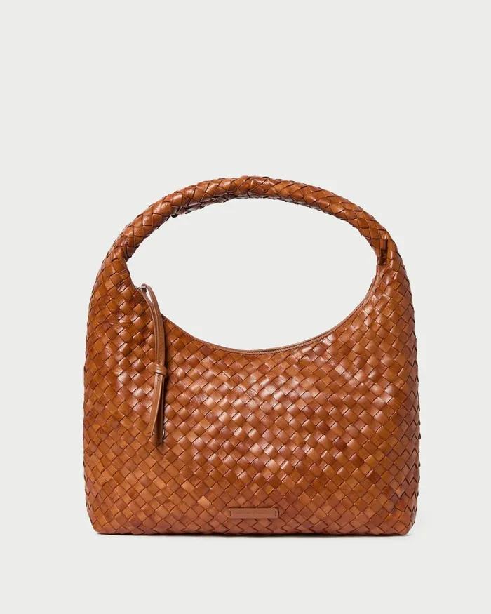 Women Shoulder Bags Loeffler Randall Willow Timber Woven Leather Hobo