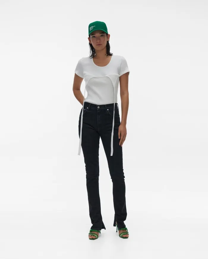 Women Skinny Jean Acc Black Stone Helmut Lang Pants