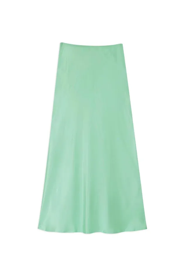 Women Skirts RIXO Kelly Pastel Green Women Skirts RIXO Kelly Pastel Green