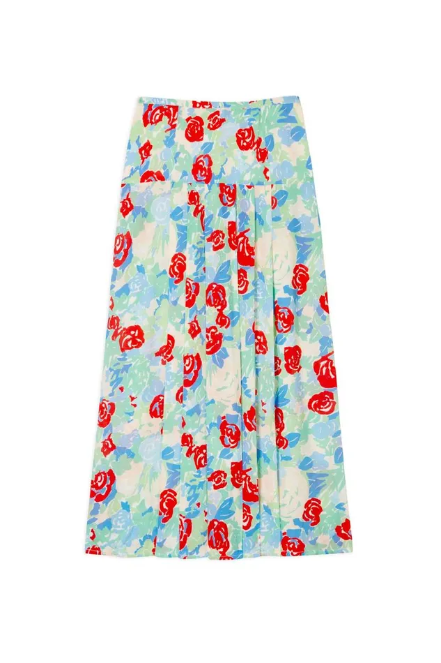 Women Skirts RIXO Nancy Collage Floral Women Skirts RIXO Nancy Collage Floral