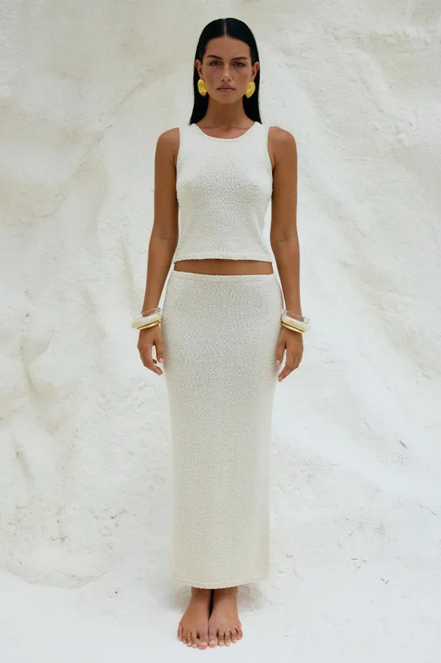 Women Skirts Runaway The Label ADDI MIDI SKIRT Ivory