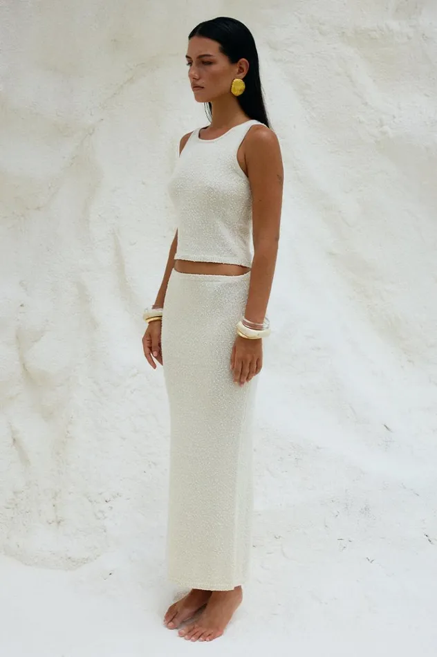 Women Skirts Runaway The Label ADDI MIDI SKIRT Ivory