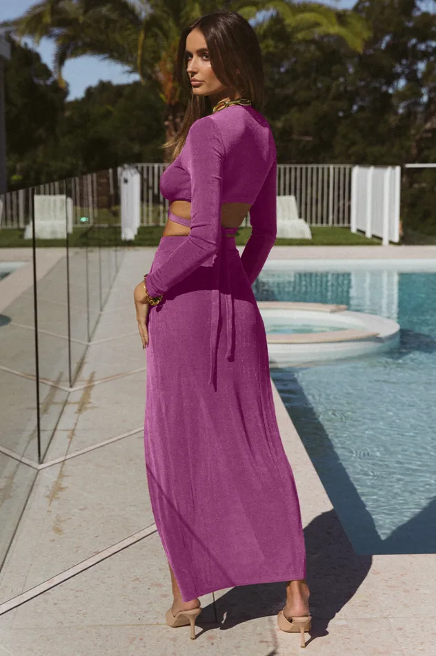 Women Skirts Runaway The Label Meile Maxi Skirt Grape Women Skirts Runaway The Label Meile Maxi Skirt Grape