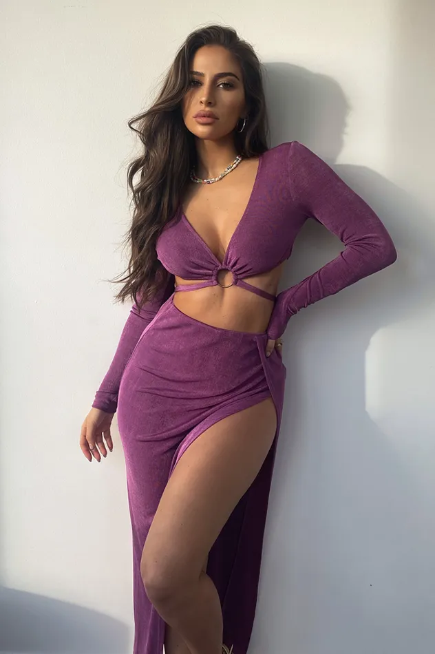 Women Skirts Runaway The Label Meile Maxi Skirt Grape Women Skirts Runaway The Label Meile Maxi Skirt Grape