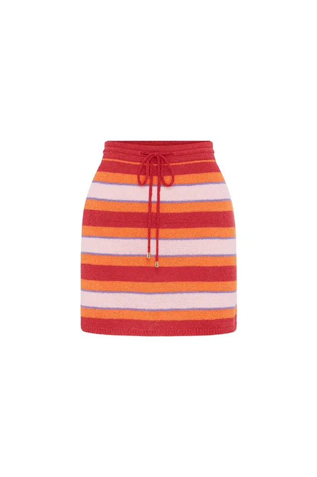 Women Skirts Runaway The Label NATALIE MINI SKIRT Pink Multi