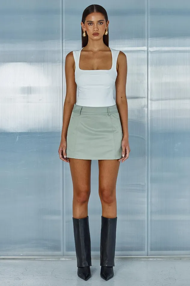 Women Skirts Runaway The Label OSLO MINI SKIRT Sage