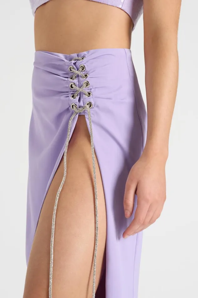 Women Skirts Runaway The Label THE DRAPED SKIRT Lilac Women Skirts Runaway The Label THE DRAPED SKIRT Lilac