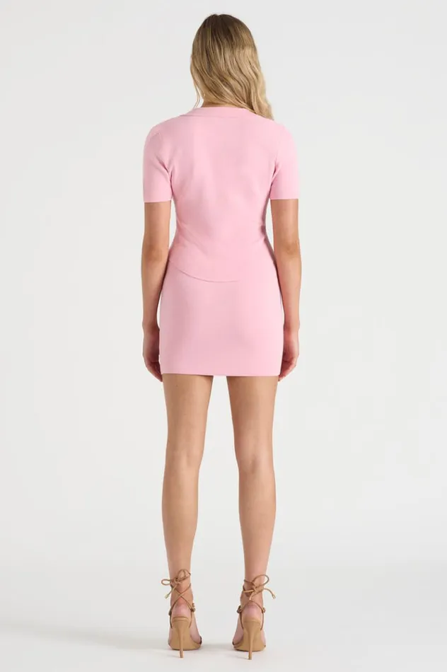 Women Skirts Runaway The Label THE KNIT MINI SKIRT Pink Women Skirts Runaway The Label THE KNIT MINI SKIRT Pink