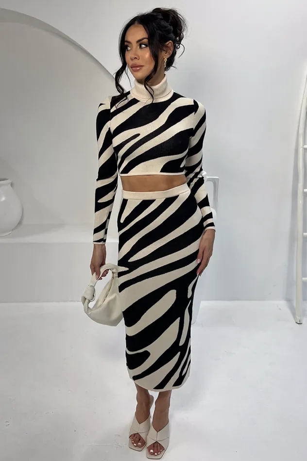 Women Skirts Runaway The Label VENTURA MIDI SKIRT Sandblack