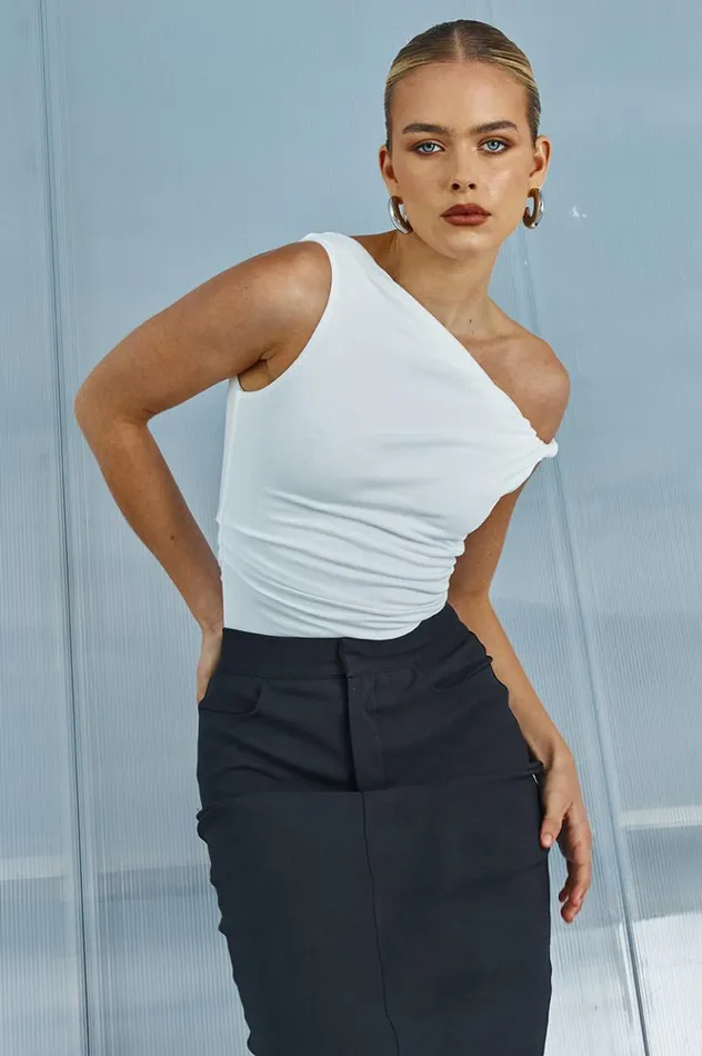 Women Skirts Runaway The Label YAZMIN MIDI SKIRT Black