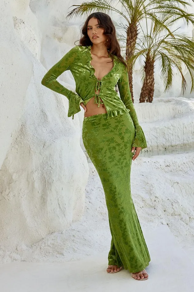 Women Skirts Runaway The Label ZAIDA MAXI SKIRT Apple