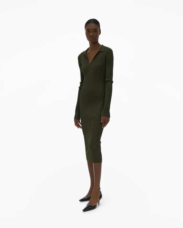 Women Slash Dress Light Sage Helmut Lang Dresses