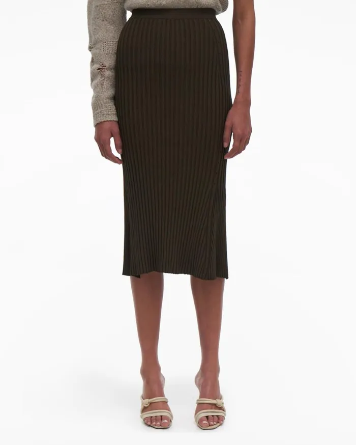 Women Slash Skirt Light Sage Helmut Lang Skirts