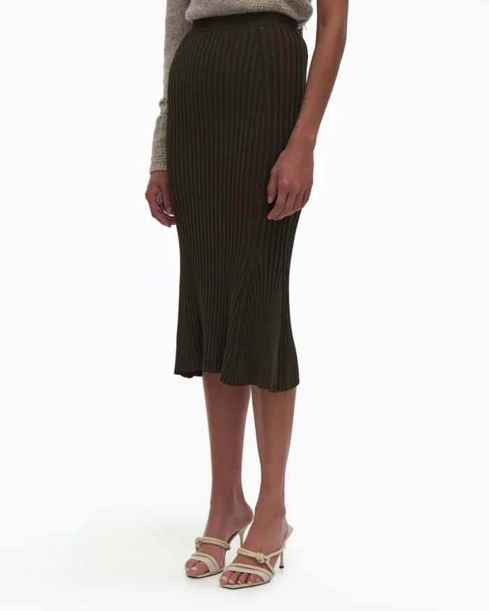 Women Slash Skirt Light Sage Helmut Lang Skirts