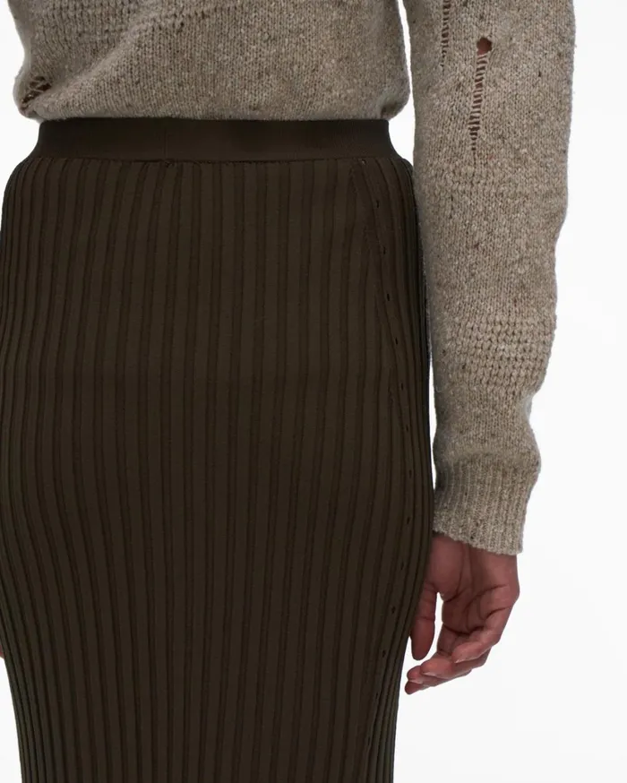 Women Slash Skirt Light Sage Helmut Lang Skirts