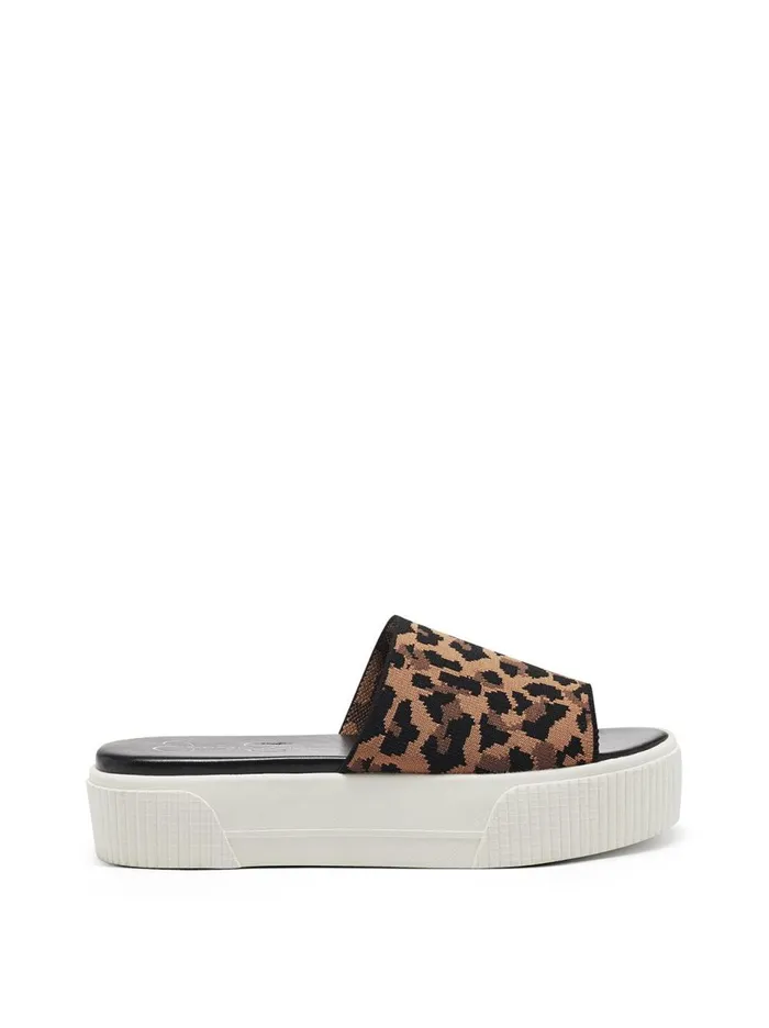 Women Slides and Mules Jessica Simpson Ezira Platform Flat In Leopard Natural Leopard Women Slides and Mules Jessica Simpson Ezira Platform Flat In Leopard Natural Leopard