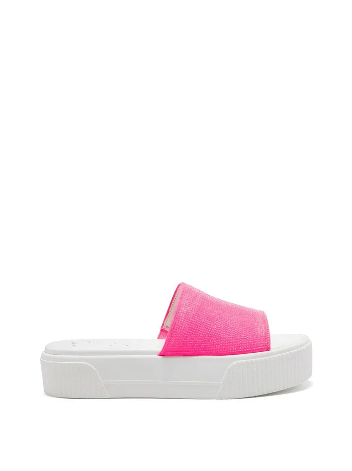 Women Slides and Mules Jessica Simpson Ezira Platform Flat In Neon Pink Neon Pink Women Slides and Mules Jessica Simpson Ezira Platform Flat In Neon Pink Neon Pink