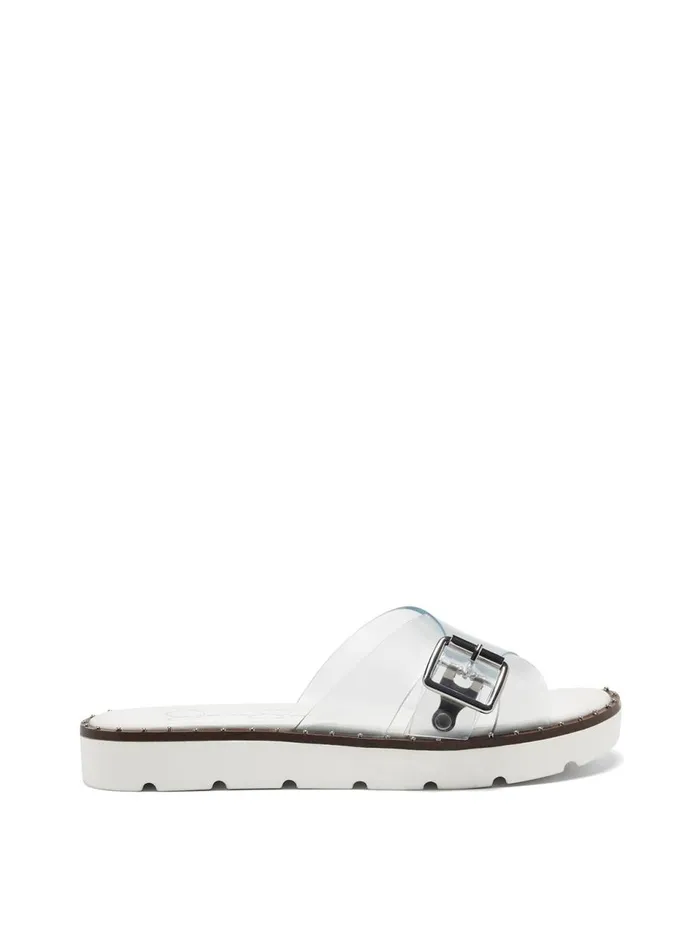 Women Slides and Mules Jessica Simpson Maritah Flat In Clear Clear