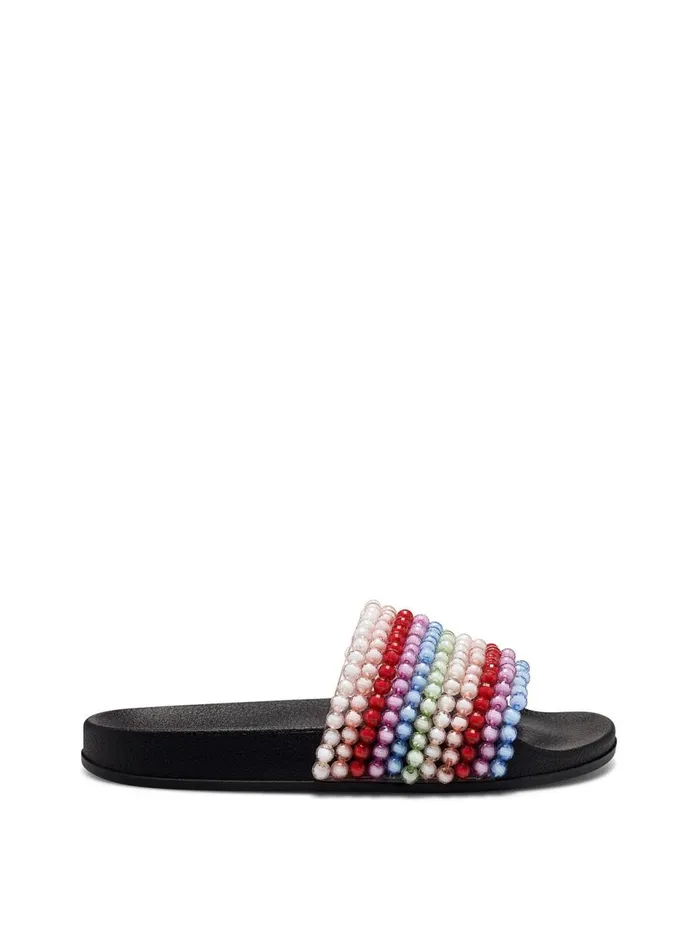 Women Slides and Mules Jessica Simpson Saycie Flat In Rainbow Clear And Rainbow Women Slides and Mules Jessica Simpson Saycie Flat In Rainbow Clear And Rainbow