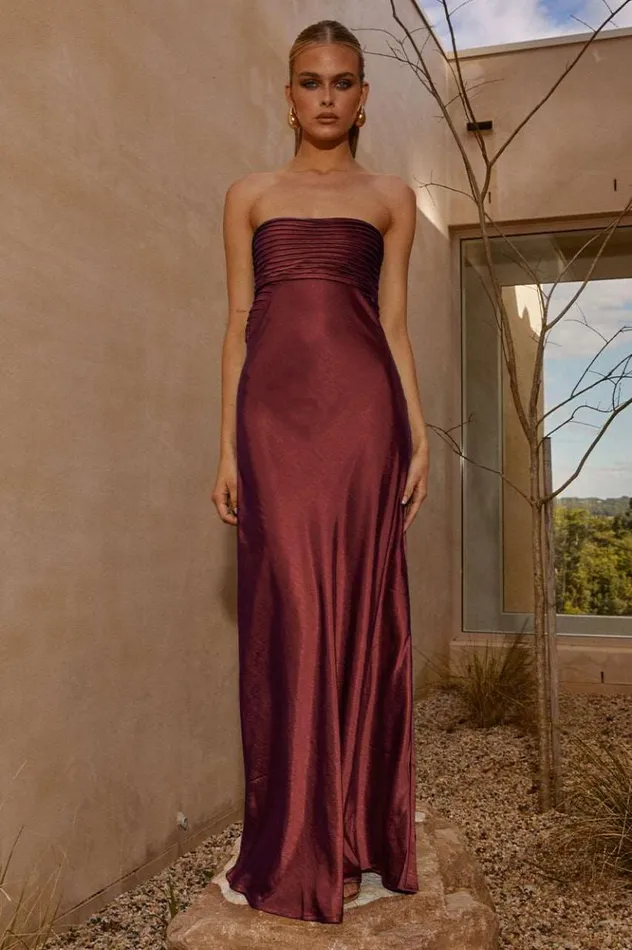 Women Slip Dresses Runaway The Label ADINA MAXI DRESS Sienna