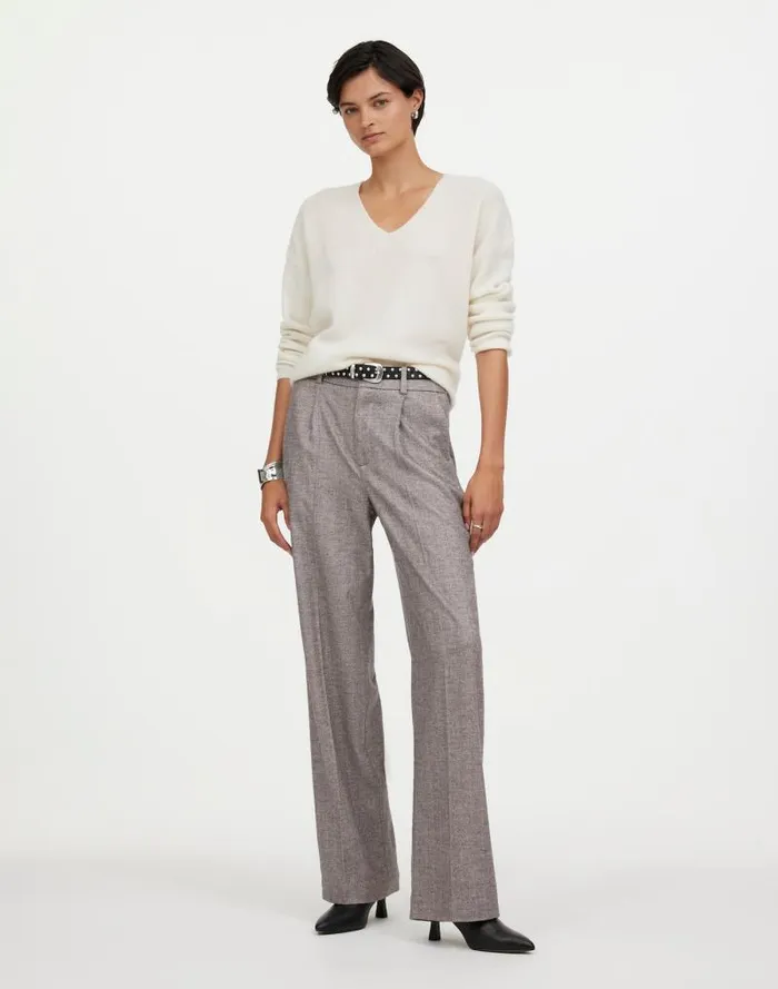 Women Slouchy Straight Pants In Herringbone Italian Fabric Slate Grey Herringbone Madewell Pants Women Slouchy Straight Pants In Herringbone Italian Fabric Slate Grey Herringbone Madewell Pants