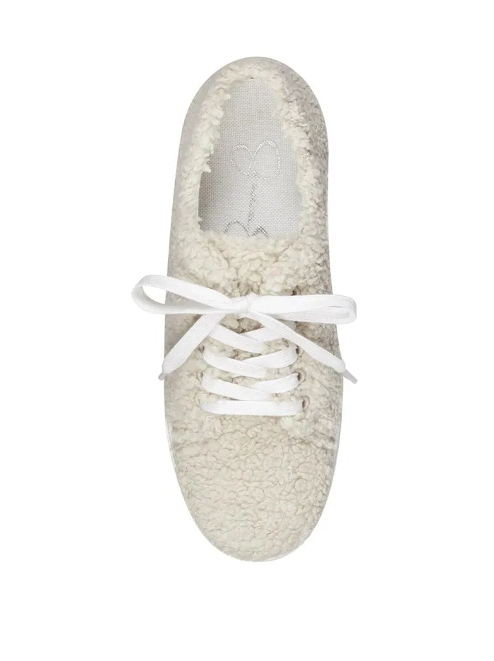 Women Sneakers Jessica Simpson Edda Sneaker In Natural Natural Sherpa