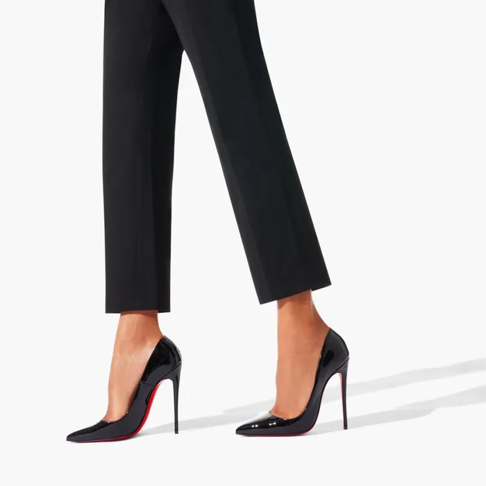 Women So Kate 120 Mm Pumps 8211 Patent Calf Leather 8211 Black Black Christian Louboutin Pumps