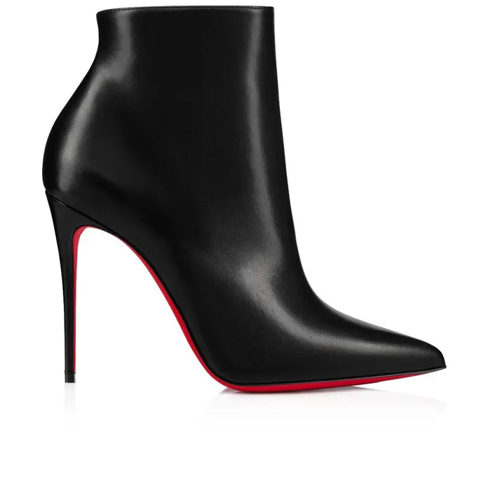 Women So Kate Booty 100 Mm Low Boots 8211 Calf Leather 8211 Black Black Christian Louboutin Ankle Boots