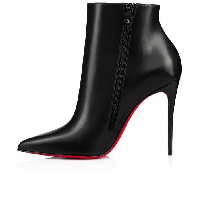Women So Kate Booty 100 Mm Low Boots 8211 Calf Leather 8211 Black Black Christian Louboutin Ankle Boots