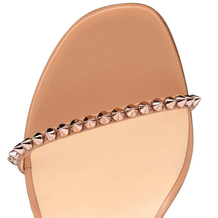 Women So Me 100 Mm Sandals 8211 Leather 8211 Nude Nude Christian Louboutin Sandals and Slides