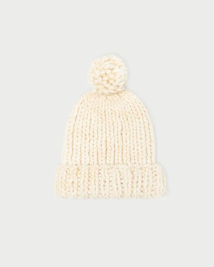 Women Soft Accessories Loeffler Randall Ava Cream Knit Pompom Hat L Soft Accessories L Accessories Women Soft Accessories Loeffler Randall Ava Cream Knit Pompom Hat L Soft Accessories L Accessories
