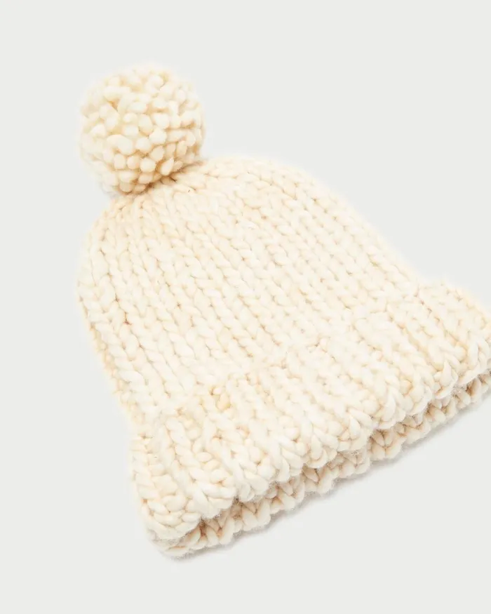 Women Soft Accessories Loeffler Randall Ava Cream Knit Pompom Hat L Soft Accessories L Accessories Women Soft Accessories Loeffler Randall Ava Cream Knit Pompom Hat L Soft Accessories L Accessories