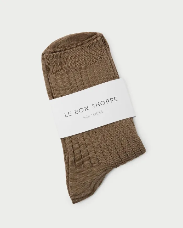 Women Soft Accessories Loeffler Randall Le Bon Shoppe Dark Tan Trouser Sock Women Soft Accessories Loeffler Randall Le Bon Shoppe Dark Tan Trouser Sock