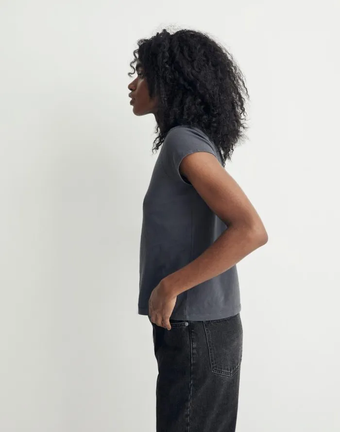 Women Softfade Cotton Perfect Vintage Tee Coal Madewell Tees