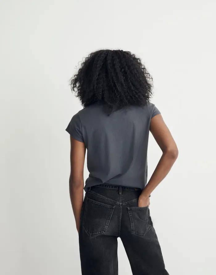Women Softfade Cotton Perfect Vintage Tee Coal Madewell Tees