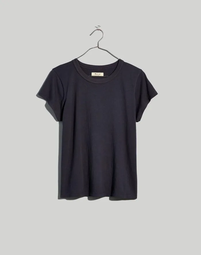 Women Softfade Cotton Perfect Vintage Tee Coal Madewell Tees