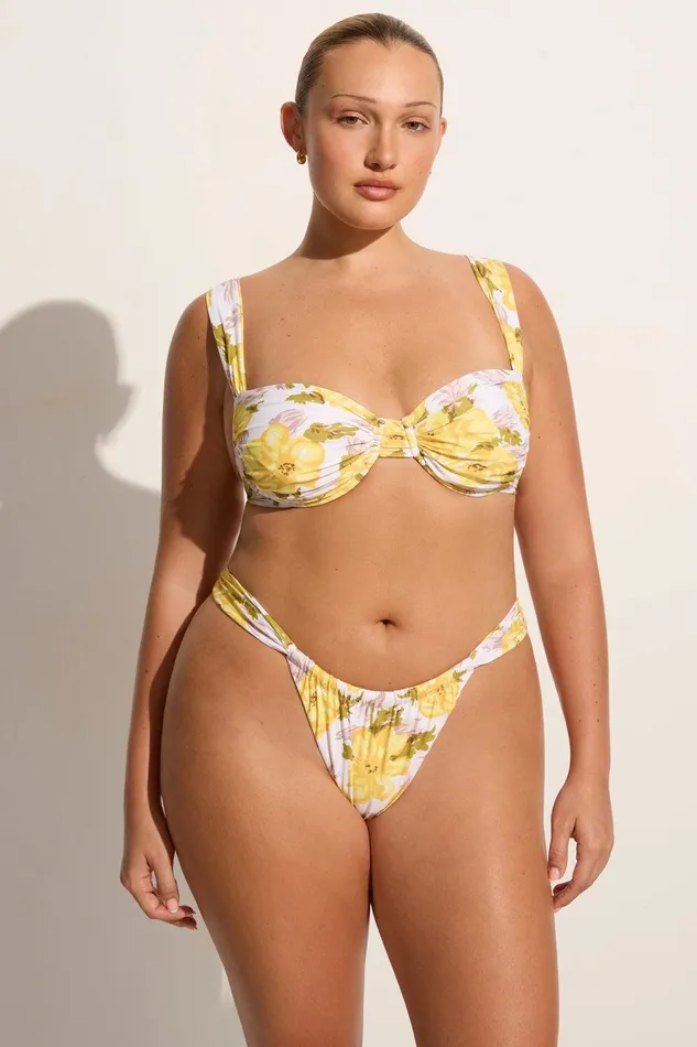 Women Sol Bikini Top Isadora Floral Faithfull The Brand Swim