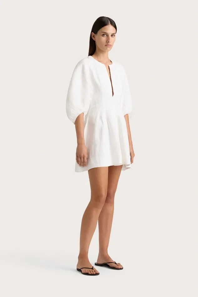Women Soleil Mini Dress White Faithfull The Brand Dresses Women Soleil Mini Dress White Faithfull The Brand Dresses