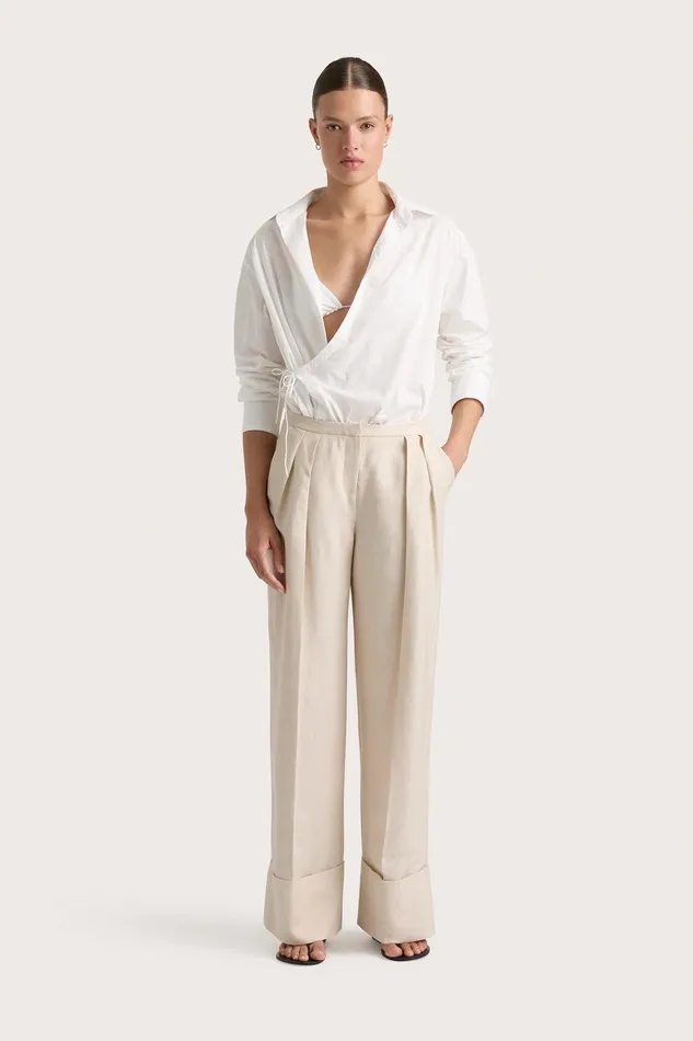 Women Soleil Trouser Sand Faithfull The Brand Pants