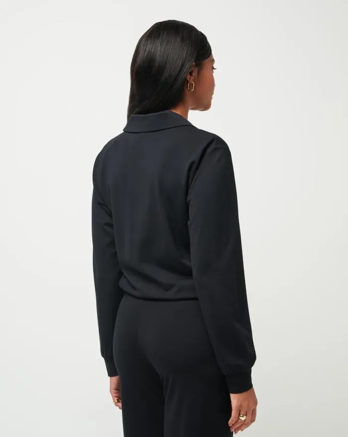 Women SPA DAY FRIDAY PONTE TOP Black TravisMathew Shirts and Tops