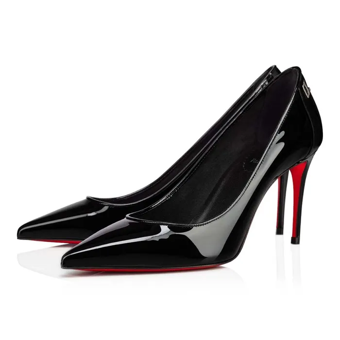 Women Sporty Kate 85 Mm Pumps 8211 Patent Calf 8211 Black Black Christian Louboutin Pumps Women Sporty Kate 85 Mm Pumps 8211 Patent Calf 8211 Black Black Christian Louboutin Pumps