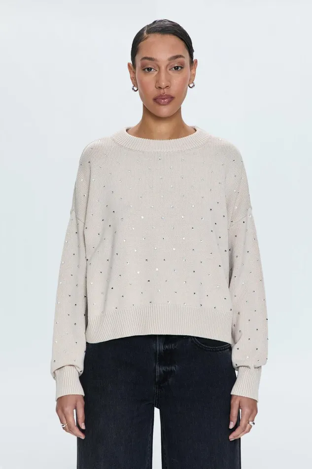 Women Steph Sweater 8211 Crystal Mink Pistola Denim Sweaters and Knits