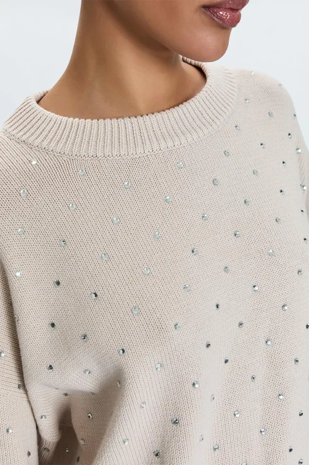 Women Steph Sweater 8211 Crystal Mink Pistola Denim Sweaters and Knits