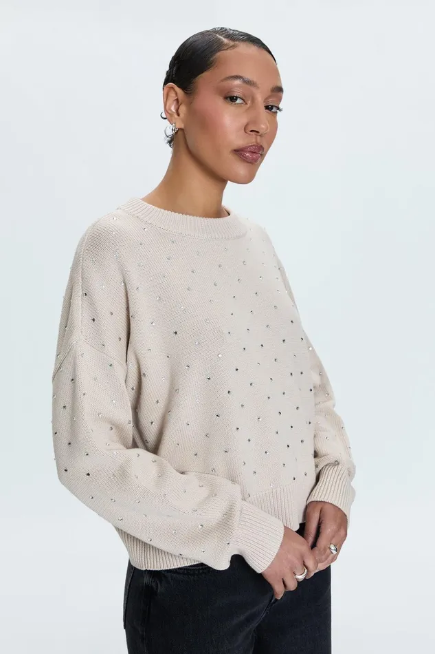 Women Steph Sweater 8211 Crystal Mink Pistola Denim Sweaters and Knits