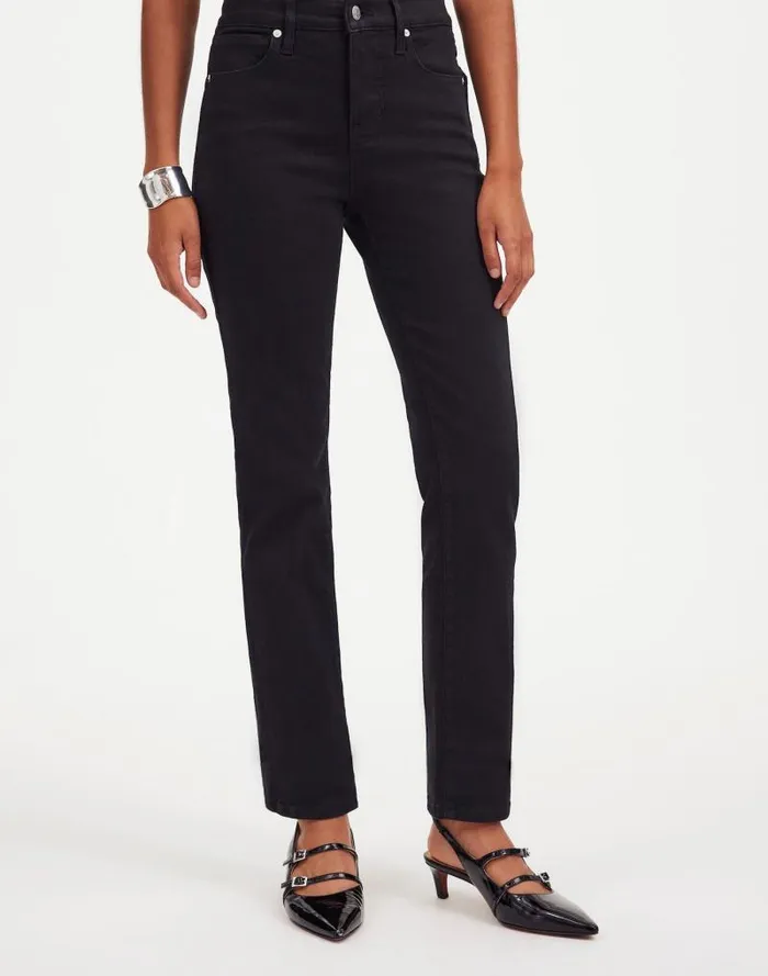 Women Stovepipe Jeans Black Rinse Wash Madewell Jeans