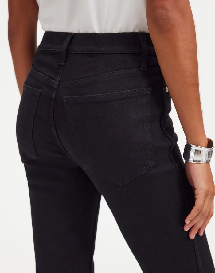 Women Stovepipe Jeans Black Rinse Wash Madewell Jeans