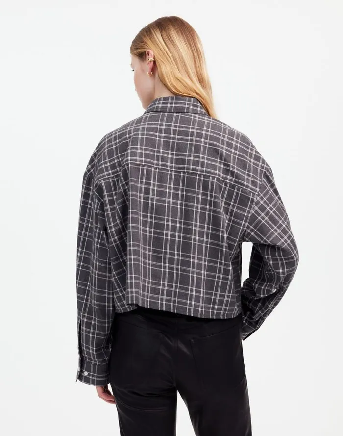 Women StraightHem Shirt Hthr Medium Grey Madewell Tops and Shirts