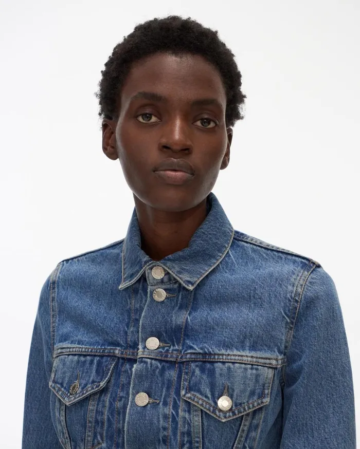 Women Strap Trucker Hi Contrast Helmut Lang Jackets